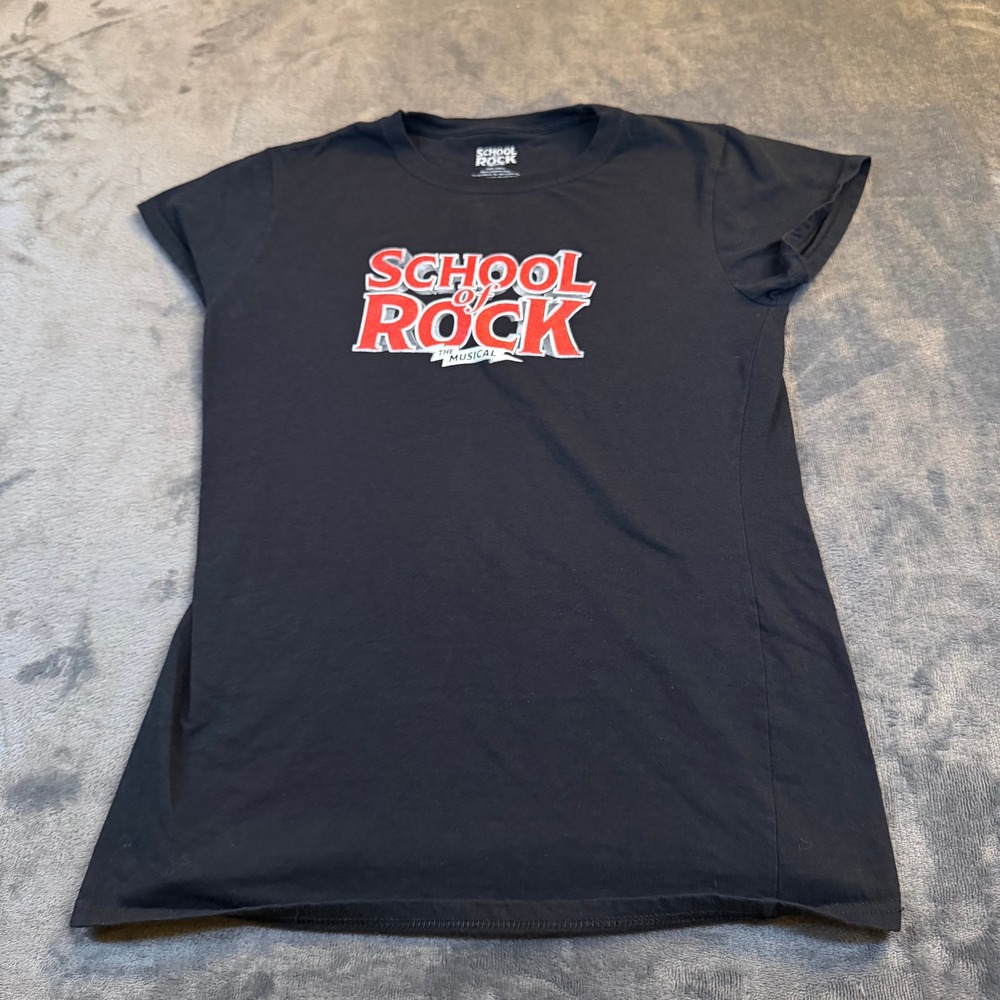 School of Rock The Musical Black Graphic T Shirt Women's Size Medium